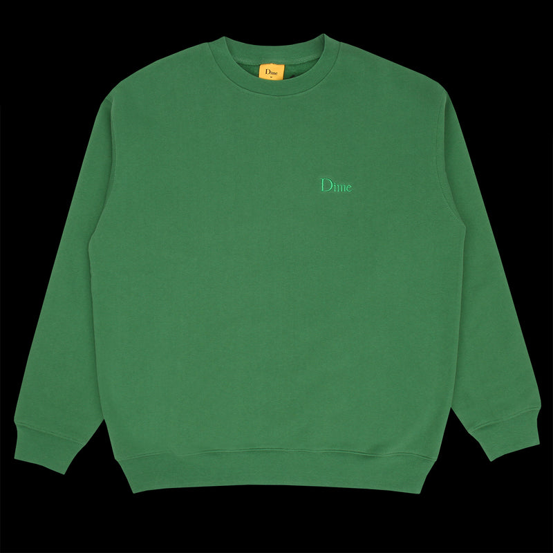 Dime Classic Small Logo Crewneck Green