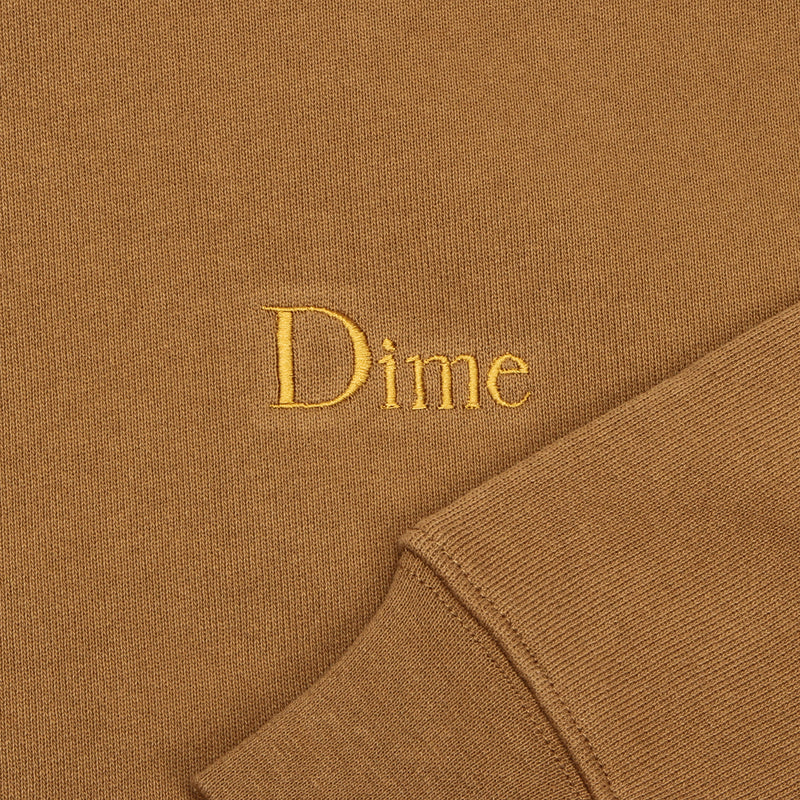 Dime Classic Small Logo Hoodie Cappuccino