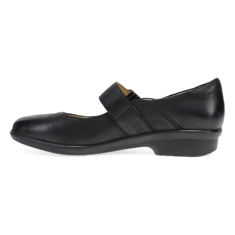 Side image of Collette Black Burnished Nubuck