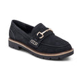 Collette Black Suede Loafer