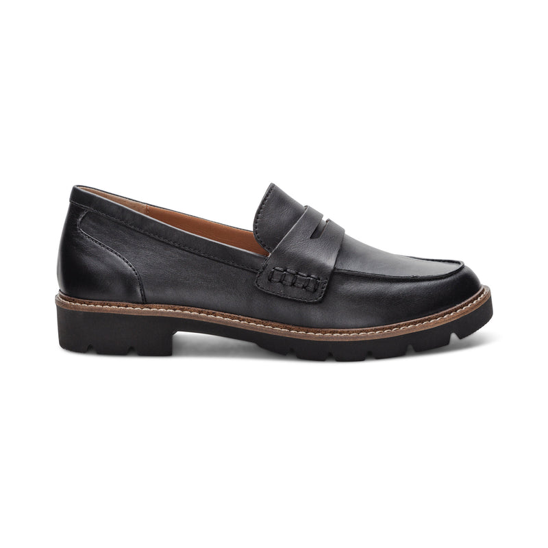 Collette Smooth Black Loafer