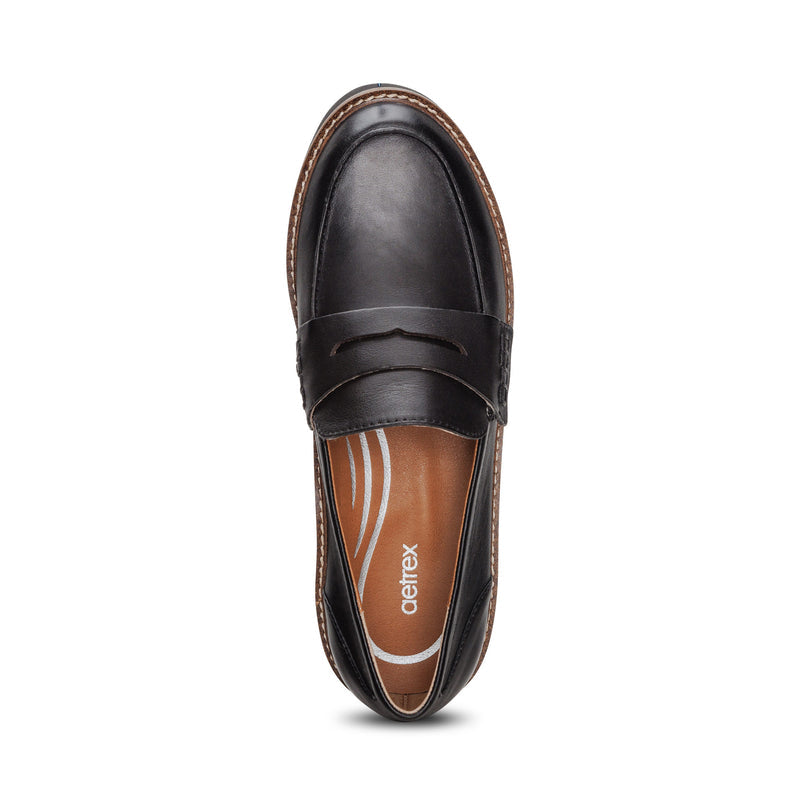 Collette Smooth Black Loafer