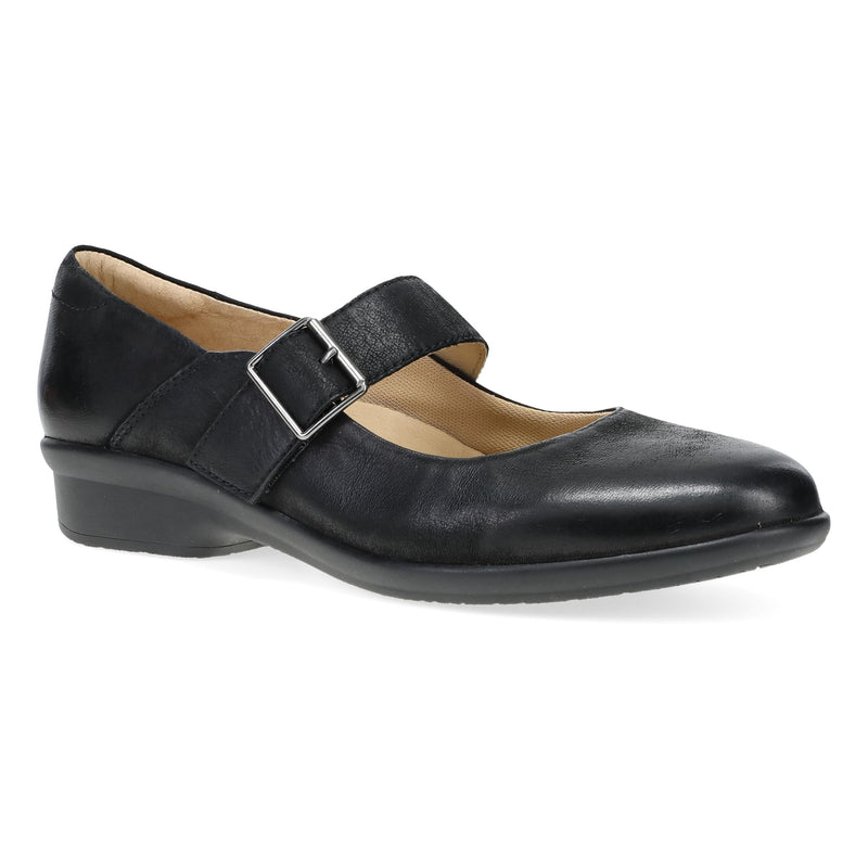Primary image of Collette Wide Black Burnished Nubuck