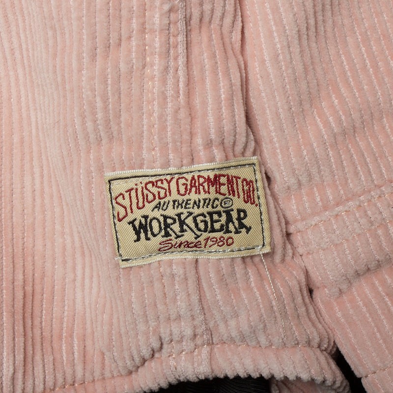 Stussy Cord Quilted Overshirt : Washed Pink