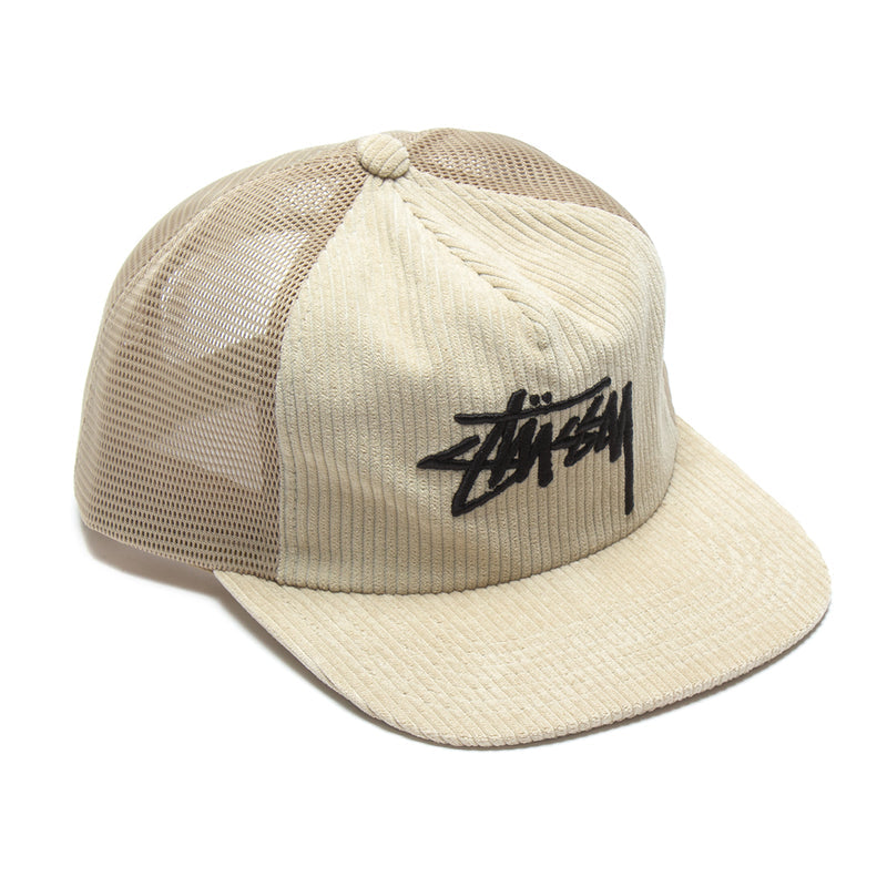Stussy Corduroy Trucker Cap Style # 1311068 Color : Cream