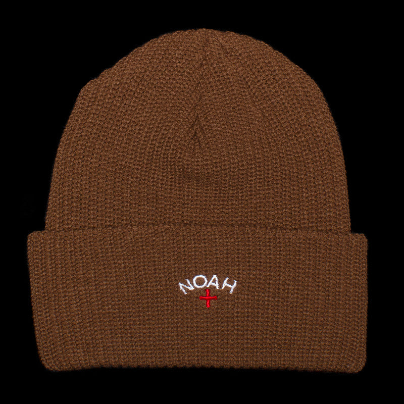 Noah Core Logo Beanie Color : Brown