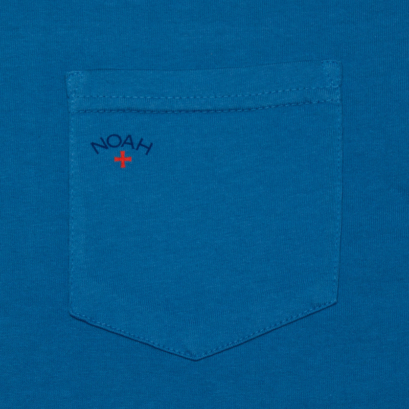 Noah Core Logo Pocket T-Shirt Color : Cornflower Blue