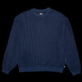 Stussy Cotton Mesh L/S Crew Navy