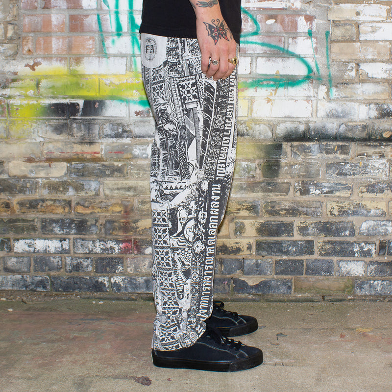 Fucking Awesome | Cowabunga Pant Color : Black / White