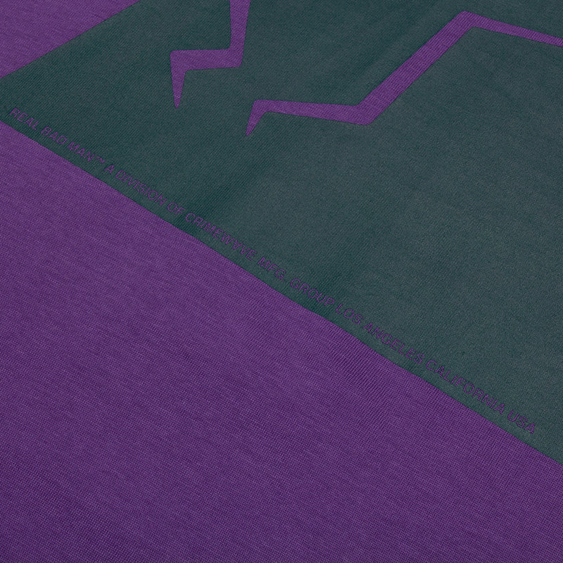 Real Bad Man | Crimewave TM T-Shirt Color : Purple