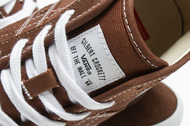 Vans | Crockett High Decon Style # VN0007QVNWH1 Color : Brown / White