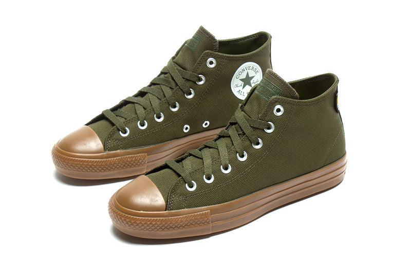 Converse CTAS Pro Mid : Cargo Khaki / Dark Egret / Gum