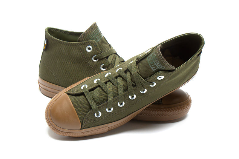 Converse CTAS Pro Mid : Cargo Khaki / Dark Egret / Gum