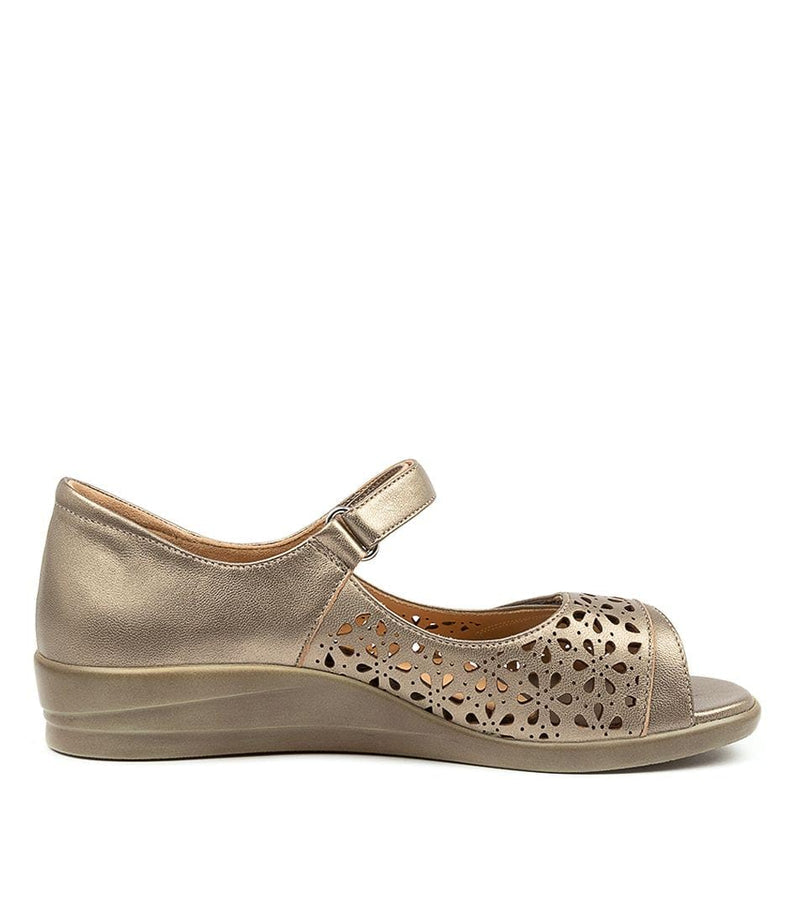 Women's Ziera Daffodil in Greige Leather sku: ZR10104NK6LE