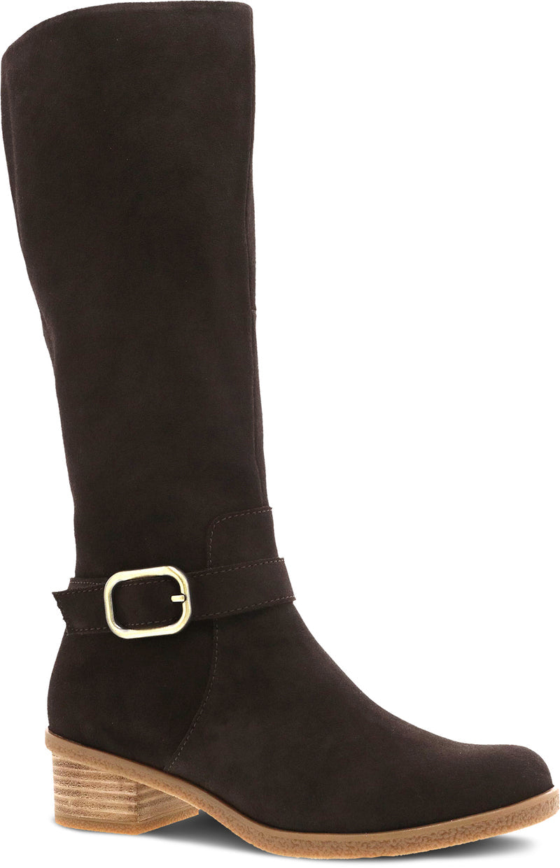 Dalinda Chocolate Waterproof Suede