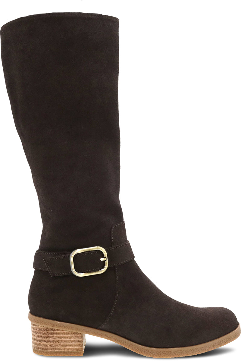 Dalinda Chocolate Waterproof Suede