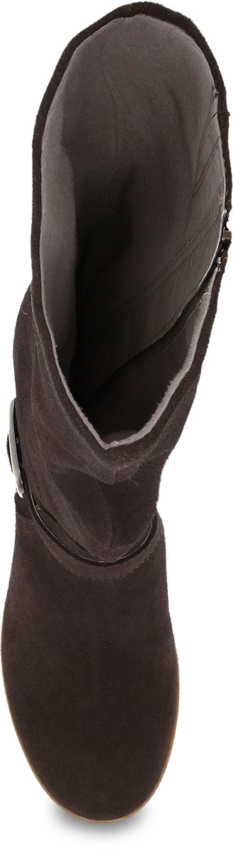 Dalinda Chocolate Waterproof Suede
