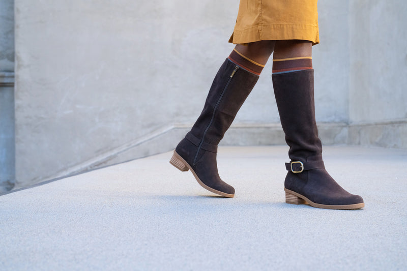 Dalinda Chocolate Waterproof Suede