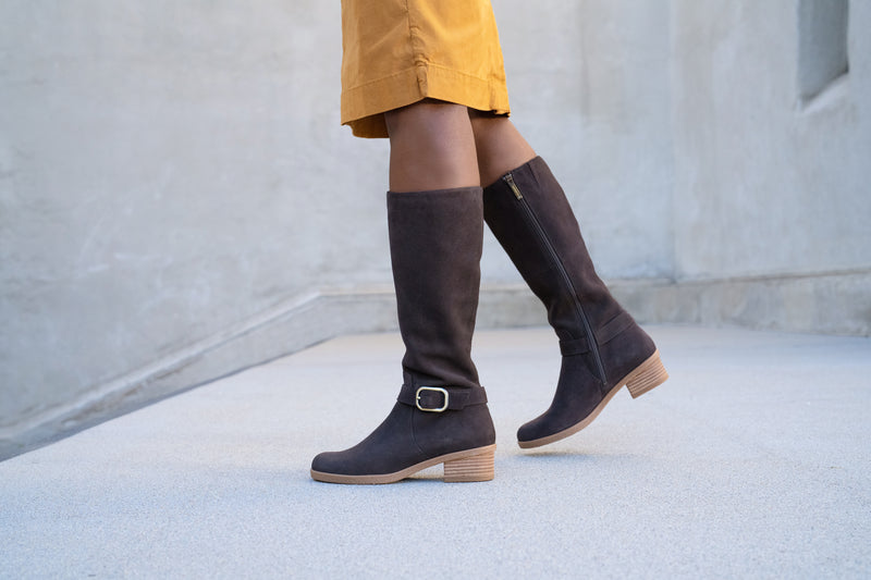 Dalinda Chocolate Waterproof Suede