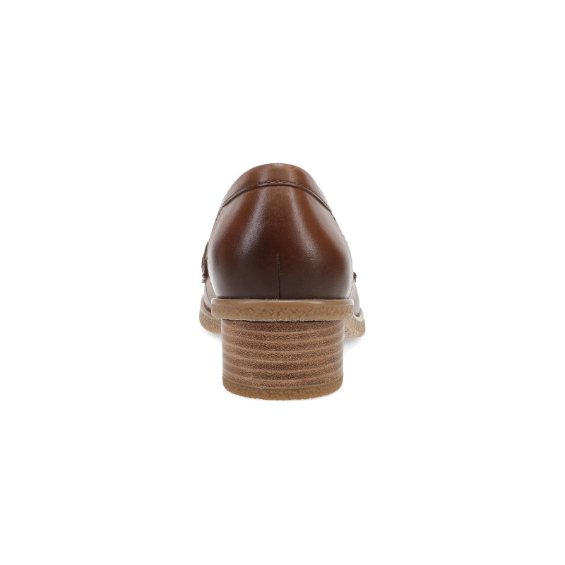Heel image of Danica Wide Tan Waterproof Burnished