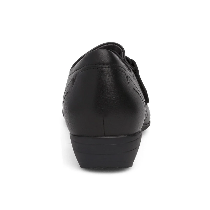 Dansko Franny Slip On (Women) - Black Milled Nappa Dress-Casual - Monk Straps - The Heel Shoe Fitters