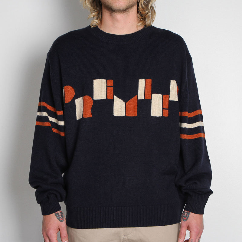 Premier Deco Knit Sweater : Navy