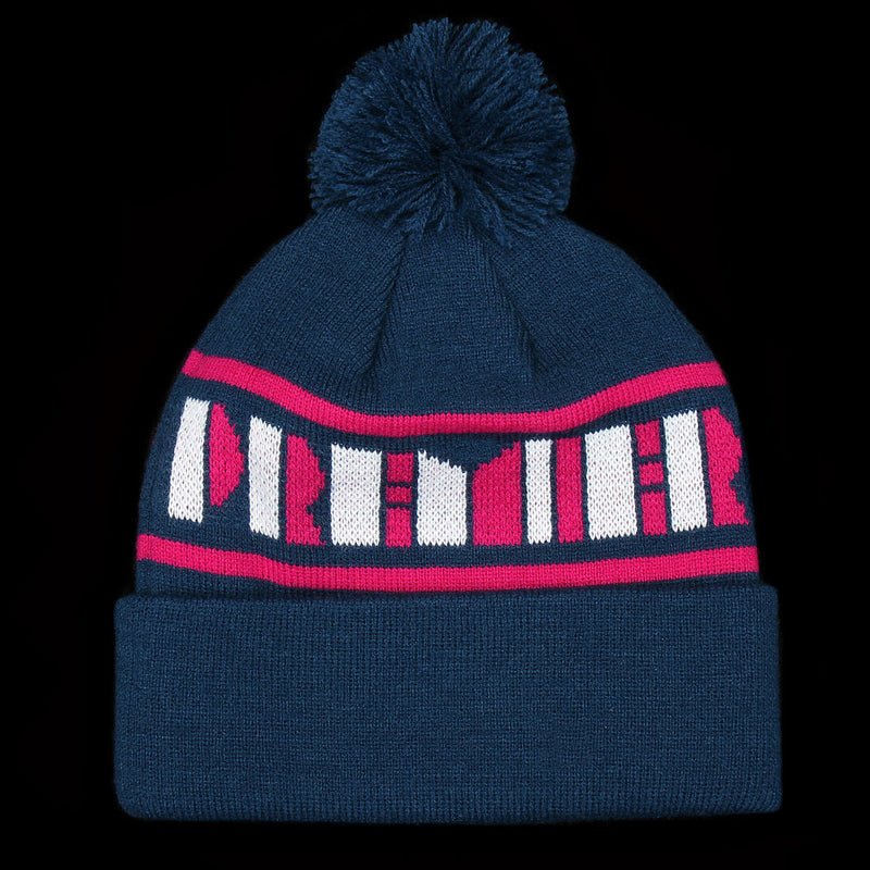 Premier Deco Pom Beanie : Navy