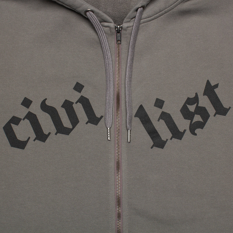 Civilist | Degree Zip Hoodie Color : Charcoal