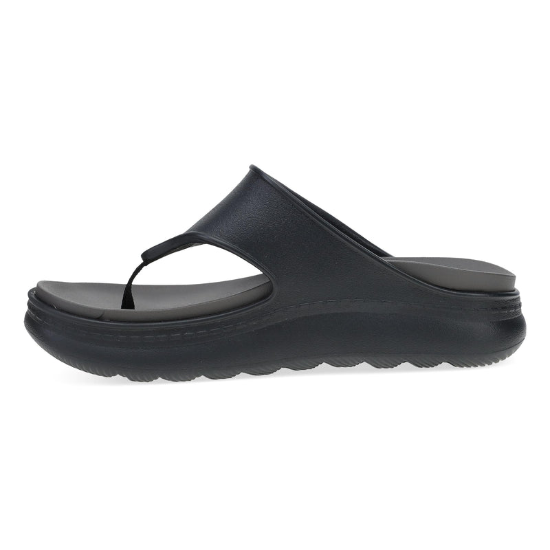 Side image of Devyn Thong Black Molded