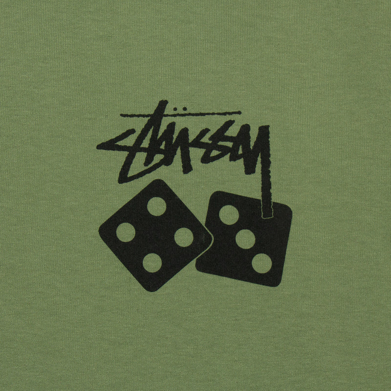 Stussy Dice Pigment Dyed T-Shirt  Artichoke