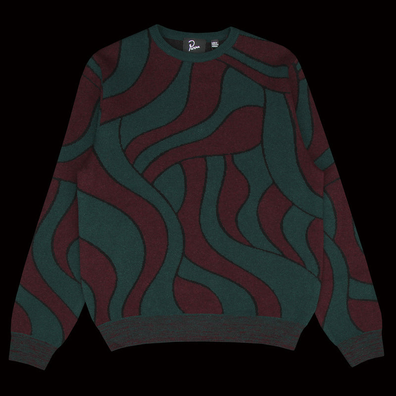 Distorted Waves Knitted Pullover
