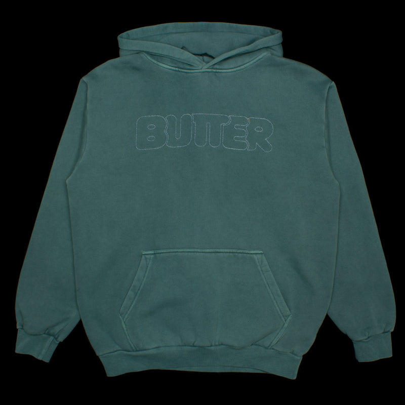 Butter Goods Distressed Dye Pullover Hood : Spruce