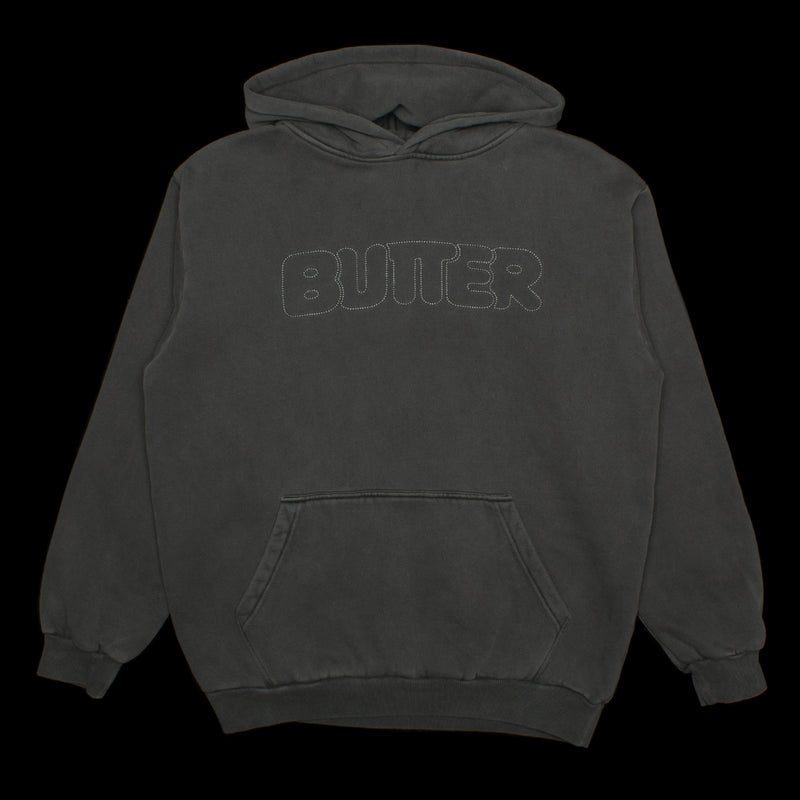 Butter Goods Distressed Dye Pullover Hood : Pepper