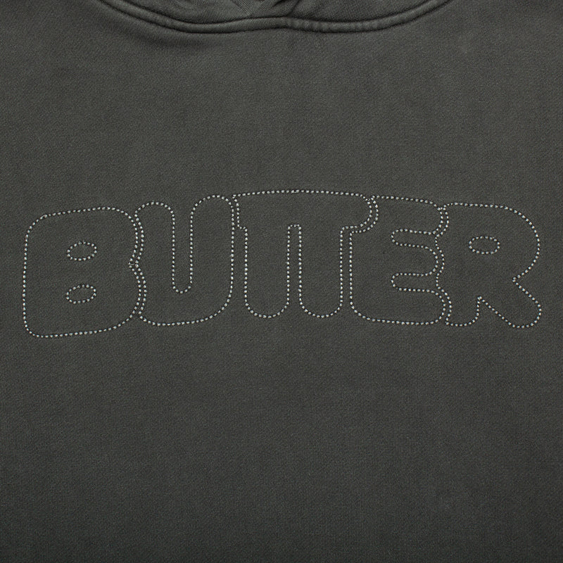 Butter Goods Distressed Dye Pullover Hood : Pepper