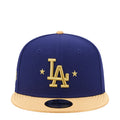 Navy and gold Los Angeles Dodgers baseball cap with LA logo on front