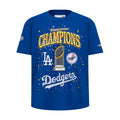 Kids blue graphic T-shirt with World Series Champions Dodgers front print