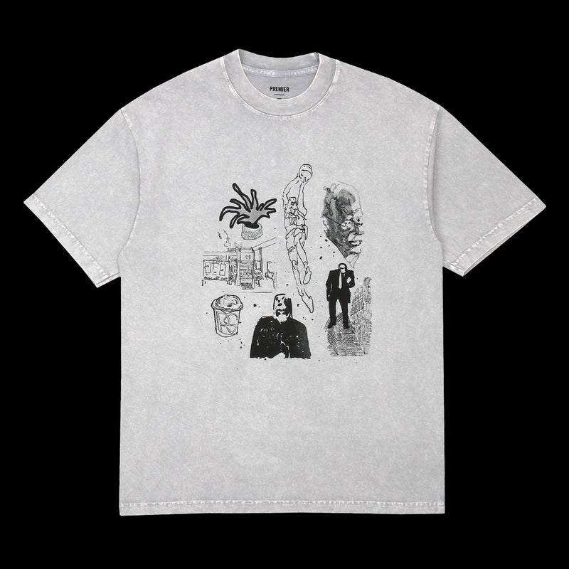 Premier Doodle T-Shirt Ice Grey