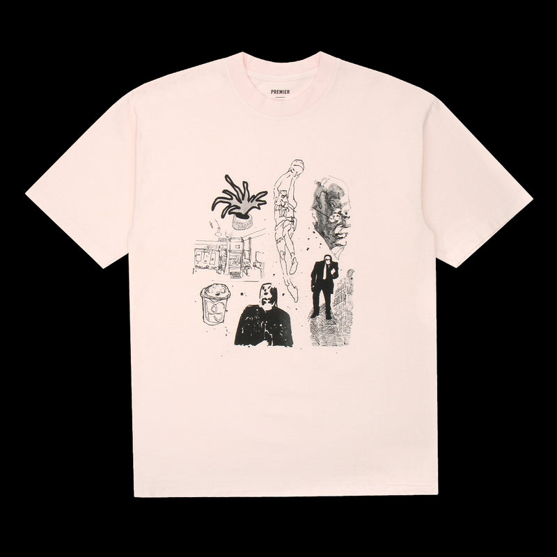 Premier Doodle T-Shirt Light Pink