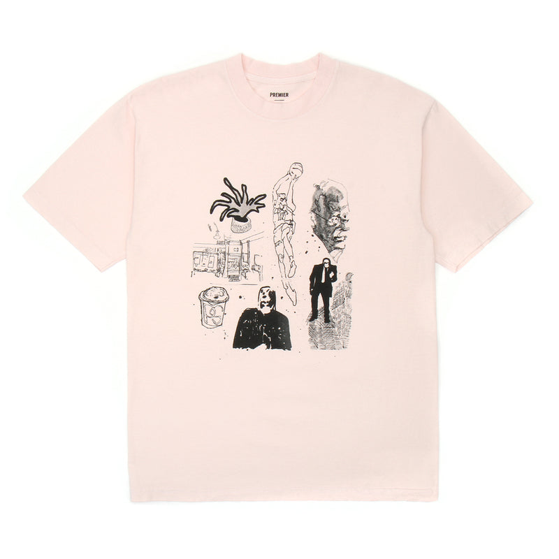 Premier Doodle T-Shirt Light Pink