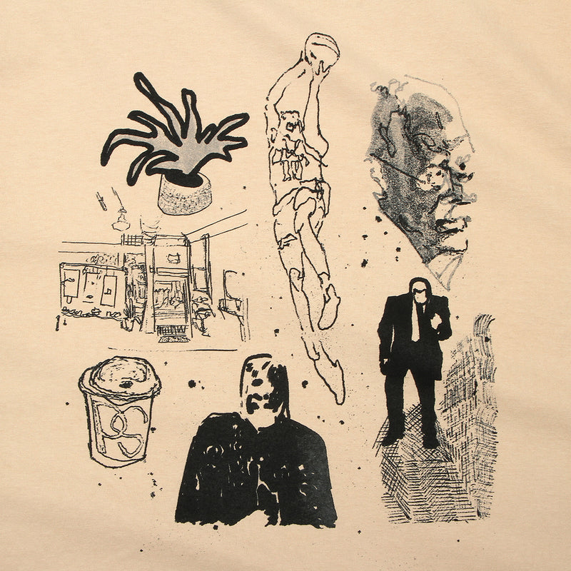 Premier Doodle T-Shirt Beige
