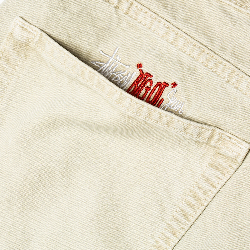 Stussy Double Dye Big 'Ol Jeans  Cream
