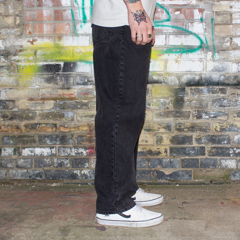Stussy Double Dye Big 'Ol Jeans Black  Edit alt text