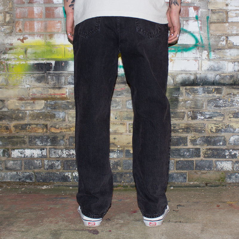 Stussy Double Dye Big 'Ol Jeans Black  Edit alt text