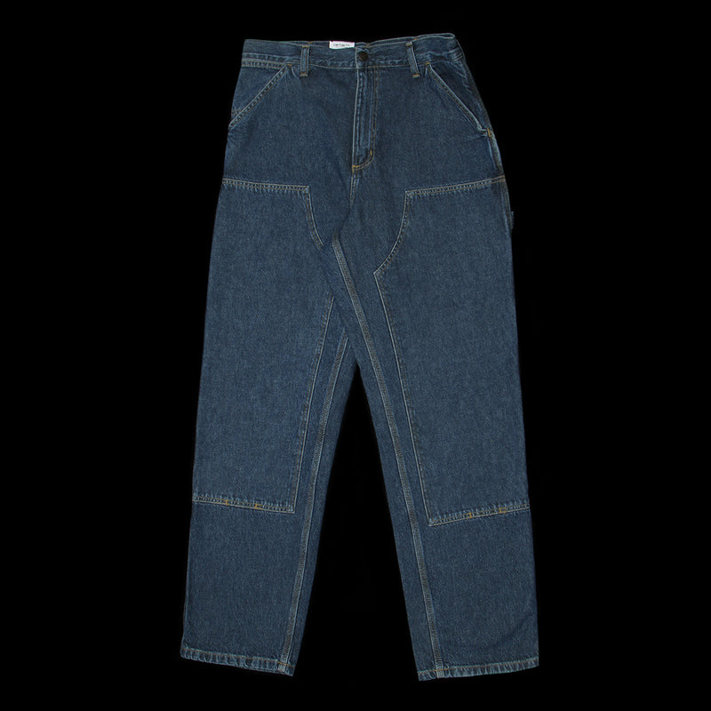 Carhartt WIP Double Knee Pant : Blue (Stone Washed)