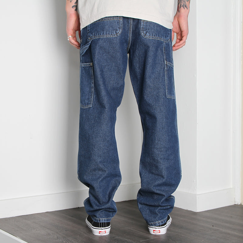 Carhartt WIP Double Knee Pant : Blue (Stone Washed)