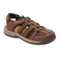Drew Element Backstrap Sandal (Women) - Brown Nubuck Leather Sandal - Backstrap - The Heel Shoe Fitters