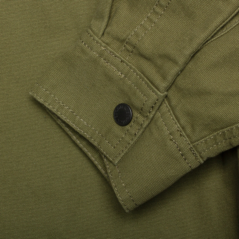 Dickies Duck Flannel-Lined Shirt Military Green
