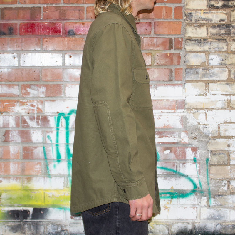 Dickies Duck Flannel-Lined Shirt Military Green