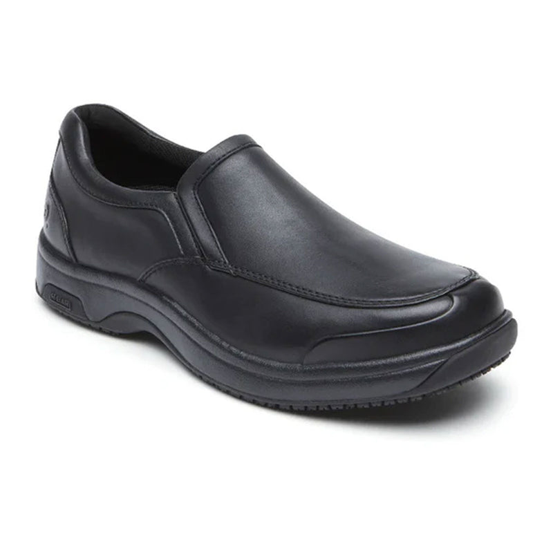 Dunham Battery Park Service Work Shoe (Men) - Black Boots - Work - Low - Soft Toe - The Heel Shoe Fitters