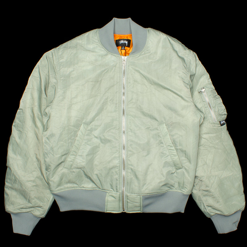 Stussy Dyed Nylon Bomber  Stone